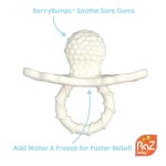 RaZbaby RaZberry Silicone Baby Teether Toy - Berrybumps Soothe Babies Sore Gums - Infant Teething Toy - Hands Free Design - BPA Free - Easy-to-Hold Design - Teething Relief Pacifier - Fruit Shape/Red - Image 4